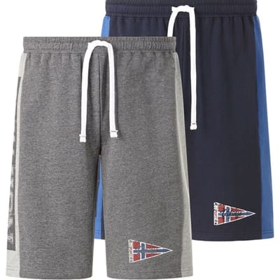 Jan Vanderstorm herren Joggingbroek, Set Van 2 - 52/54 - donkergrijs - Plus Size