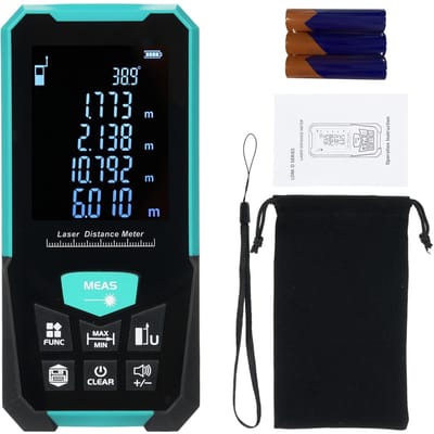 Professionele Laser Afstandsmeter 120m393ft Laser Meetlint Afstandsmeter met Enkel Continu D3-50