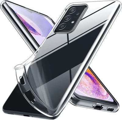 Smartphonica Telefoonhoesje Geschikt voor Samsung Galaxy A23 Transparant Siliconen - Doorzichtig Clear Case Back Cover geschikt voor Samsung Galaxy A23