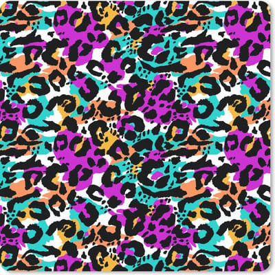 Muismat 20x20 cm - Mousepad Panterprint - Kleur - Vlekken - Muismatten