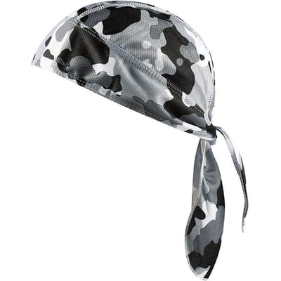 Zomer Fietsbandana Zacht Comfortabel Vochtregulerend Sneldrogend Piratenhoed voor Klimmen Vissen Ademend Fietsmuts gray