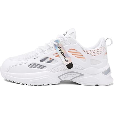 Été Nouvelles Chaussures de Skateboard Chaussures Étudiantes Tendance Street Chaussures de Sport Décontractées Respirantes Chaussures pour Homme Antidérapantes Résistantes à l'Usure 40 white