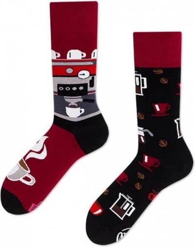 Toffe Sokken - Gekke Sokken - Leuke Sokken - Dark Espresso - Maat: 35 t/m 38