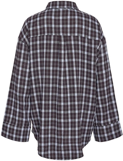 relaxed fit overhemdblouse van katoenmix model 'Zoe'