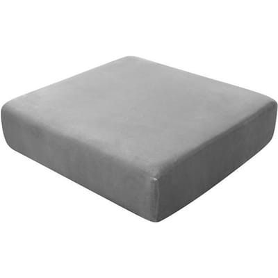 Bank Zitkussenhoes Zacht Fluweel Stof Huishoudelijke Meubelhoezen Ontworpen Voor Woonkamer Huis Spandex Stretch Wasbaar Afneembaar Settee Normal Size 1 Piece donkergrijze kleur
