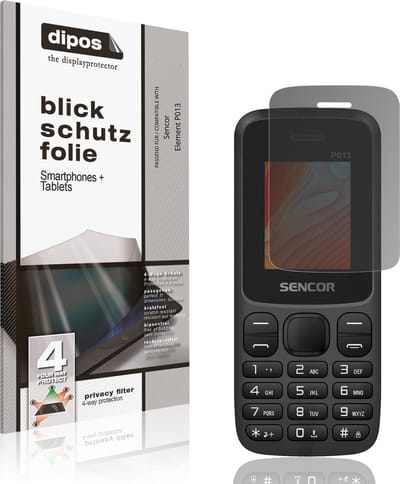 dipos – Matte Privacy Screenprotector geschikt voor Sencor Element P013 | Anti-Spy Beschermfolie