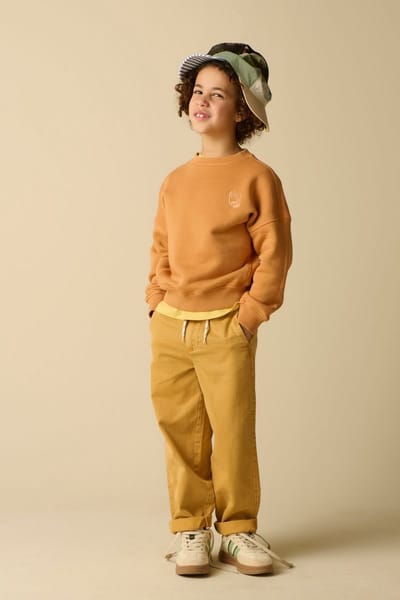 Sissy-Boy - Donkergele herringbone broek