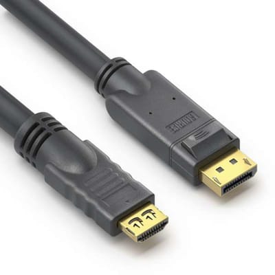 PureLink PI5110-100 video kabel adapter 10 m DisplayPort HDMI Zwart