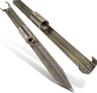 Hengelhouder - Vissteun Bankstick - Vissen - Roestvrij Staal - 85 cm - Diverse
