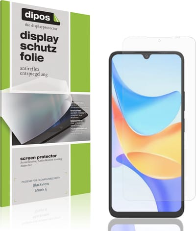 dipos – 4x Matte Beschermfolie geschikt voor Blackview Shark 6 Kamera-Linse | Krasbestendige & antireflecterende Screenprotector Ultra-Thin