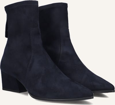 Unisa Jake Enkellaarsjes - Enkelboots met rits - Dames - Donkerblauw - Maat 36