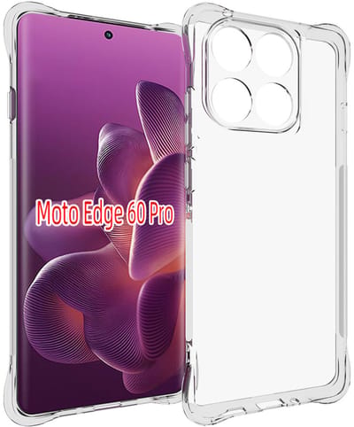 MobyDefend Hoesje - Geschikt voor Motorola Edge 60 Pro - Transparante Shockproof TPU Backcover - Verstevigde Hoeken - Volledig Doorzichtig