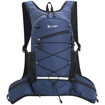 Sac à dos de cyclisme léger, sac de voyage pour Sports de plein air, Camping, randonnée bleu foncé