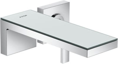 Hansgrohe AXOR MyEdition afbouwdeel v. 2-gats inbouw wastafelkraan m. zwart glas voorsprong 22.1cm chroom