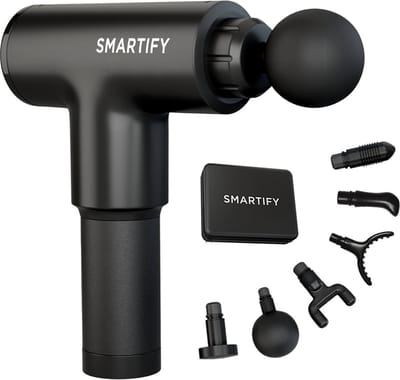 SMARTIFY® Massage Gun - Professioneel Massage Pistool - Draadloos Massage Apparaat met 6 Opzetstukken en Koffer - Krachtige Spierontspanning - Ideaal voor Sport en Relax