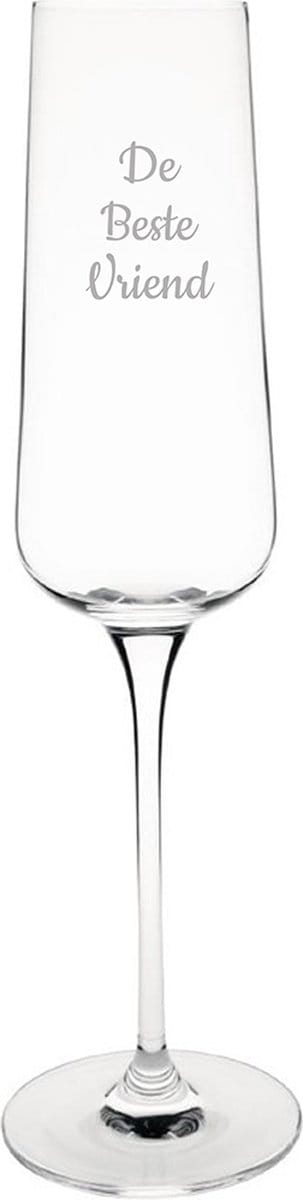 Gegraveerde Champagneglas 27cl De Beste Vriend