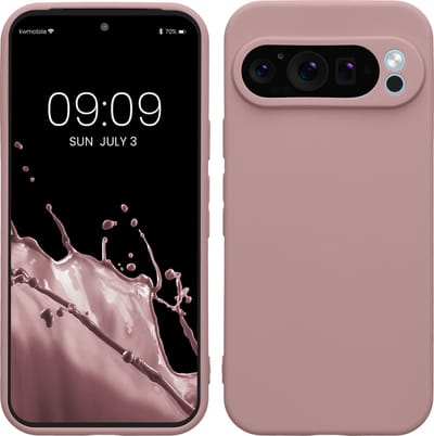kwmobile telefoonhoesje geschikt voor Google Pixel 9 Pro - Hoesje voor smartphone - Precisie camera uitsnede - In licht oudroze