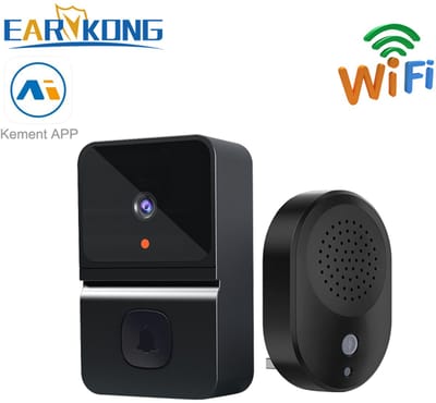 KM 1.3 HD Video deurbel set. Verbeter de veiligheid van uw huis met de Slimme Draadloze Deurbel Incl. binnen bel