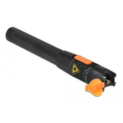 Delock Glasvezeltester - 10 mW - Voor SC, LC, ST en FC connectors - Zwart