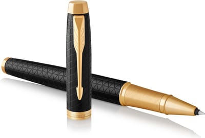 Parker IM rollerballpen | premium zwart | fijne punt zwarte inkt | Geschenkdoos