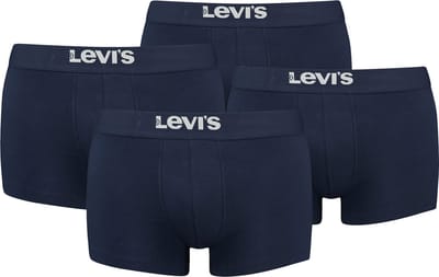 BOXERS 4-pack Levi's Solid Basic herenboxershorts, gemaakt van biologisch katoen