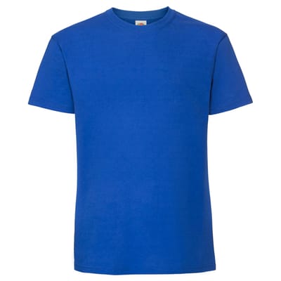 Fruit of the Loom Unisex volwassen iconisch 195 T-shirt (Koningsblauw)