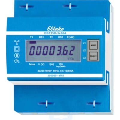 Eltako DSZ15DZ-3x80A MID 28480315 kWh-meter 3-fasen Digitaal 10 A 1 stuk(s)