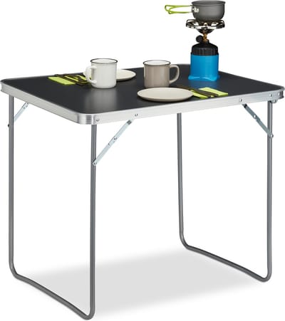 campingtafel inklapbaar - aluminium - klaptafel - 70 x 80 x 60 cm - lichtgewicht