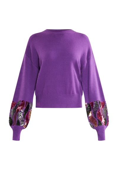 Faina Jumper Dames donkerpaars