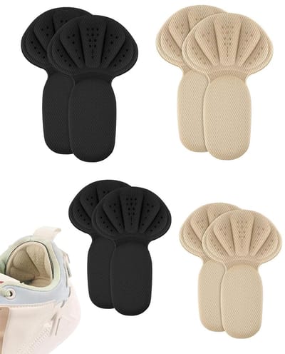 4 paar hielkussens voor schoenen, zelfklevend, dikke schoeninlegzolen, anti-blaren, hielbescherming, dames en heren, 2 kleuren