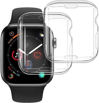 Transparant Hoesje voor Apple Watch 38mm Serie 1/2/3 - Set van 2 - Screen Protector - Schermbeschermer - Beschermhoes - Transparante Cover