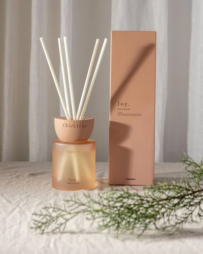 Chickidee - Joy Clay Geurstokjes (200ml) - Karaktervolle Frisse & Zoete Aardse Kamergeur