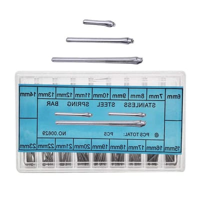 270 Stuks Horloge Link Pins 6-23mm RVS Split Pins voor Horlogeband - Veerstiften en Accessoires