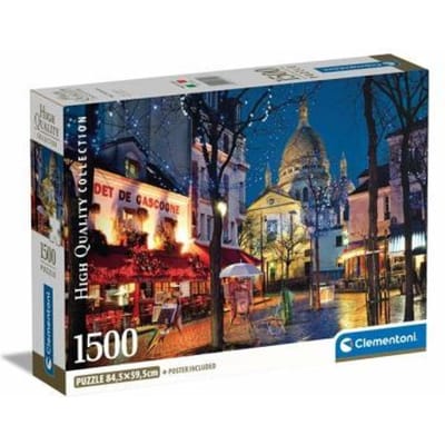 Clementoni - Puzzel - 1500 Stukjes - Paris Montmartre - Puzzel Voor Volwassenen