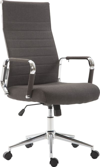 CLP Columbus Bureaustoel - Ergonomisch - Voor volwassenen - Stof - donkergrijs