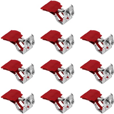 Dailygoods- Bevestigingsklemmen 10 Stuks - Zinkboogbevestigingsklemmen - Onderbouwspoelbak - Wastafelclipset - Roestbestendig - Eenvoudige Installatie - Wastafelclips