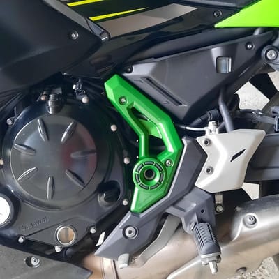 Duurzame Frame Zijpanelen voor Motorfiets - Beschermende Behuizing en Trim voor Ninja 650 Z650 2017-2022 - Accessoires in Groen, Ideaal voor Motorrijders