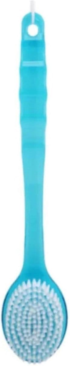 Rugborstel 2 stuks - Badborstel Doucheborstel - Grondige Reiniging - Lange Ergonomische Steel - 36.5 cm - Blauw