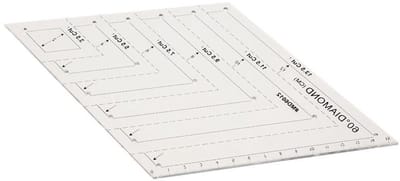 Quilting Liniaal - Ruit Sjabloon - Patchwork Maken - 60 Graden Vorm - 27 Centimeter - Meerkleurig