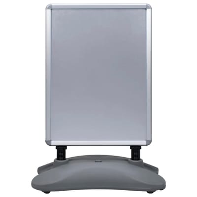 vidaXL - Posterstandaard - A1 - waterdicht - aluminiumlegering - grijs