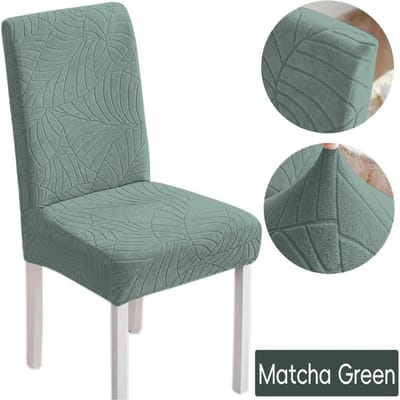 Genina Stoelhoezen Stretch Set van 1/4/6 Waterdicht Stofdicht Makkelijk Schoon te Maken Toepassen op Eetkamer Kantoor Hotel Restaurant 1PC gray