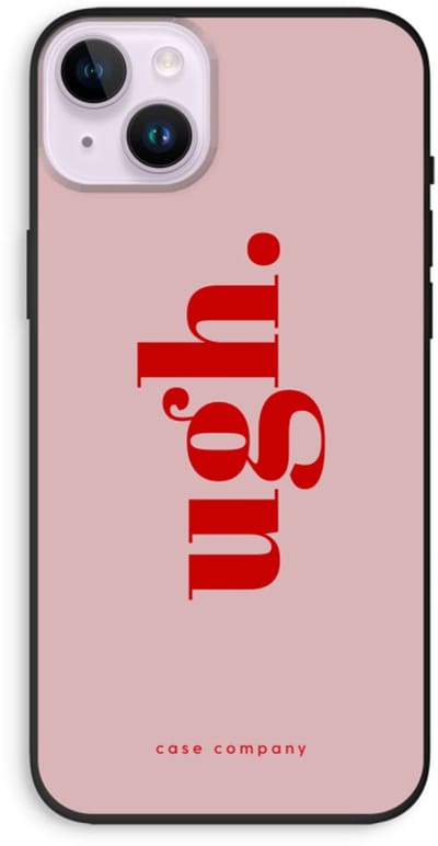 Case Company® - Hoesje geschikt voor iPhone 14 Plus hoesje - Ugh - Biologisch Afbreekbaar Telefoonhoesje - Bescherming alle Kanten en Schermrand