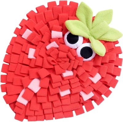 Snuffelmat Huisdieren - Voerpuzzel Hond - Mentale Stimulatie - Fruit Vorm Ontwerp - 25 x 20 cm - Meerkleurig