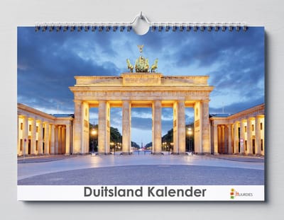 Duitsland Kalender - 35x24cm - 13 verschillende foto's - 350GMS papier - Ophangbaar - Verjaardagskalender