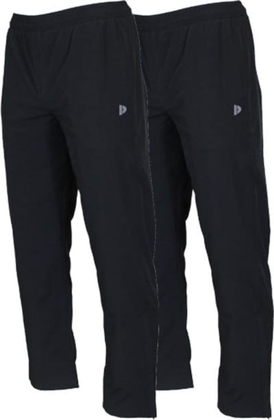 2-Pack Donnay - 2-way Stretch trainingsbroek (Alex) - Sportbroek - Heren - Black (020) - maat S