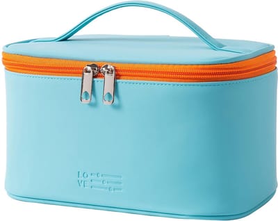 BOTC Make-up tasje - 2 lagen - Met handige vakjes - Cosmetica organizer - Toilettas Maat - Toilettas Etui - Groen