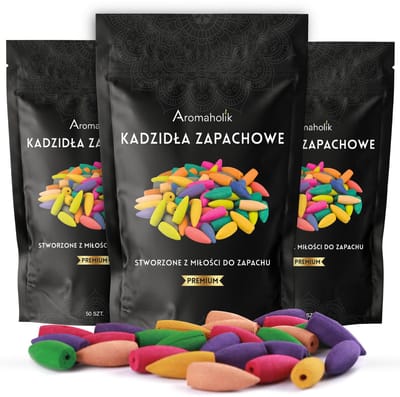 Aromaholik - Geurige Kegeltjes - Grote Pakket - Mix van 10 Geuren - 150 Stuks