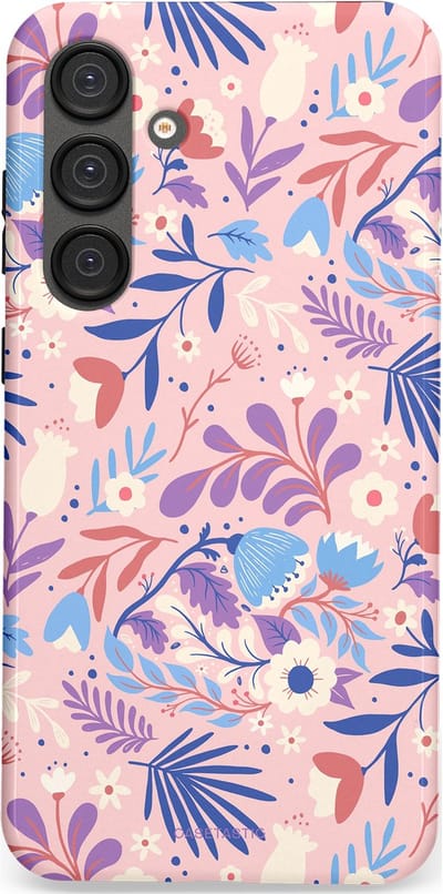 Casetastic Hoesje Geschikt voor Samsung S25 Plus - Stijlvolle Beschermende Duo-layer Case - Bloeispel