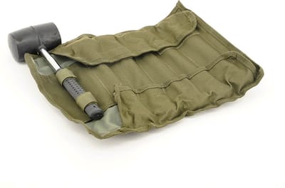 RCG Bivvy Haringen incl Hamer Set - Olijfgroen - 600D - Set van 10 - incl. Rubberen Hamer