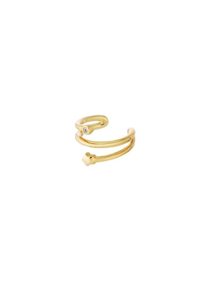 Earcuff - Geometrisch Casual - Yehwang - Koper - Goudkleurig